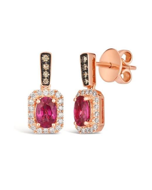 Le Vian Pink Ladies Passion Ruby Earrings Set for men