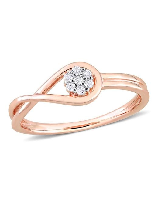 Amour Pink Diamond Accent Infinity Promise Ring