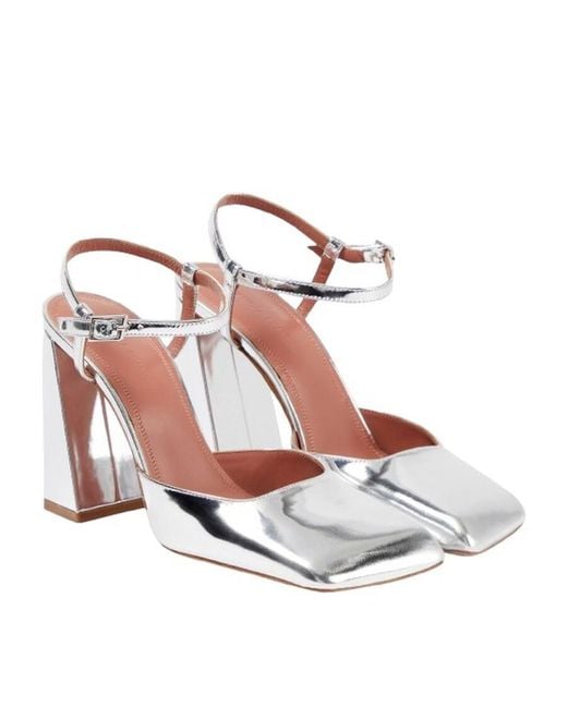 AMINA MUADDI Multicolor Ladies Charlotte 95 Mm Mirrored Leather Pumps, Brand Size 35