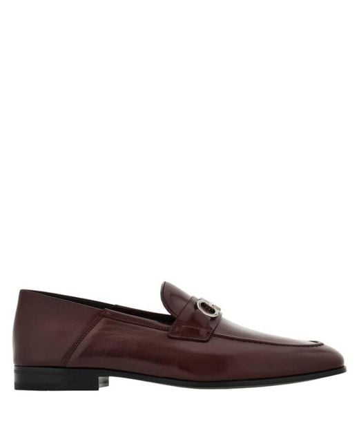Ferragamo Brown Gancini Ornament Hybrid Loafers for men