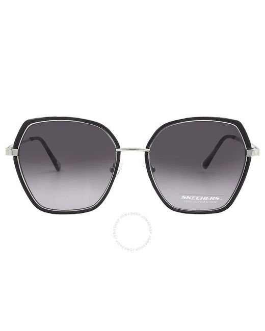 Skechers Gray Gradient Smoke Butterfly Sunglasses Se6154 01b 58
