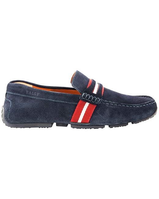 Bally Blue Pietro Driver Loafers for men