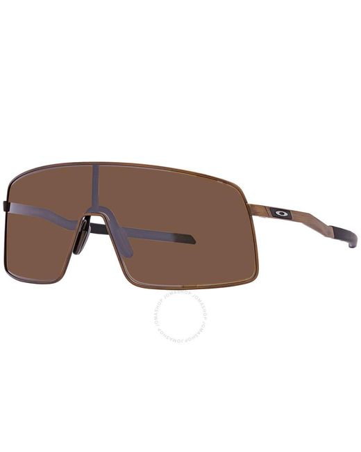 Oakley Brown Sutro Ti Prizm Tungsten Shield Sunglasses Oo6013 601303 36 for men