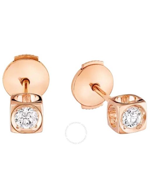 Dinh Van Multicolor 18K Le Cube Diamant Medium Studs