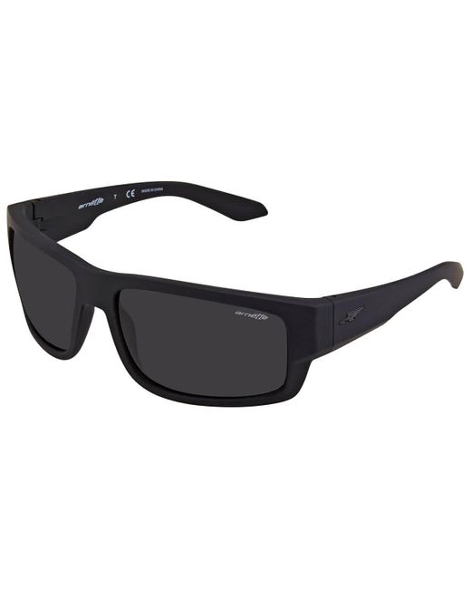 Arnette Black Dark Rectangular Sunglasses An4221 44787 62 for men