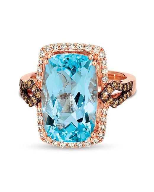 Le Vian Blue Topaz Rings Set