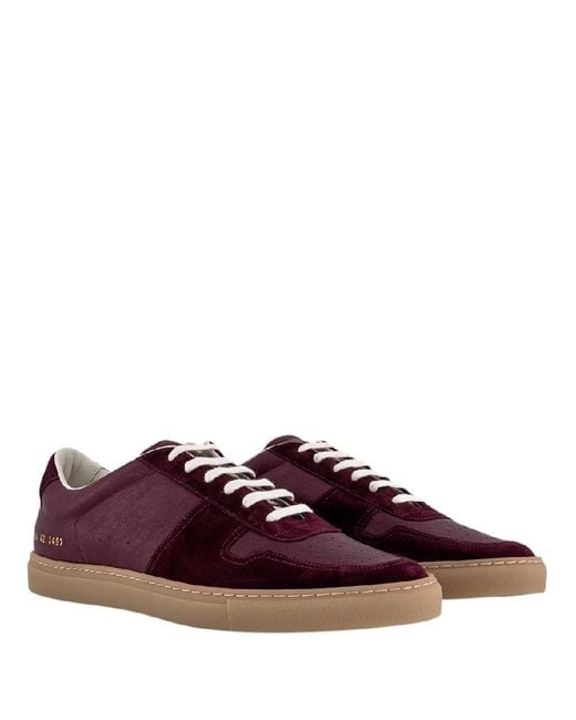 Common Projects Purple Bball Duo Leather Sneakers for men