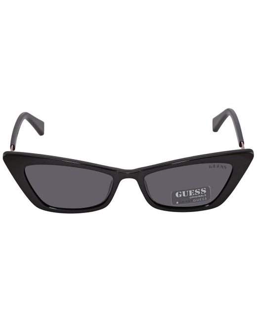 Guess Black Smoke Cat Eye Sunglasses