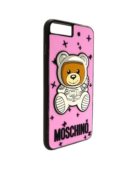 Moschino Pink Bear Logo Iphone 6/6S/7/8 Plus Case