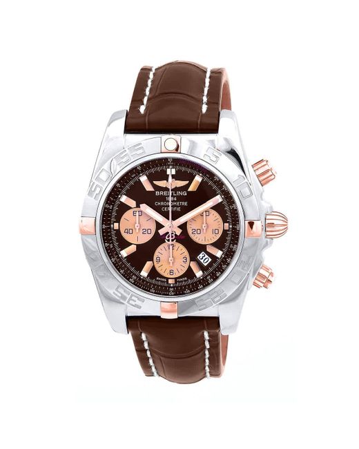 Breitling Metallic Chronomat 44 Chronograph Automatic Brown Dial Watch for men