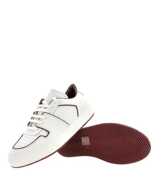 Common Projects White Decades Lace-Up Low Top Sneakers for men