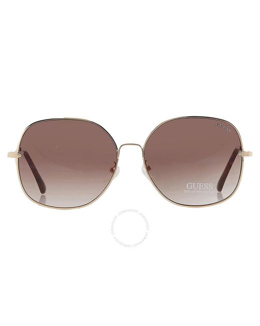 Guess Factory Brown Gradient Butterfly Sunglasses Gf0385 32f 61