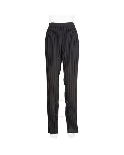 Victoria Beckham Black High-waist Pleated Trousers
