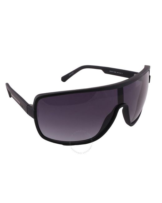 Guess Factory Blue Smoke Gradient Shield Sunglasses Gf5073 02b 00 for men
