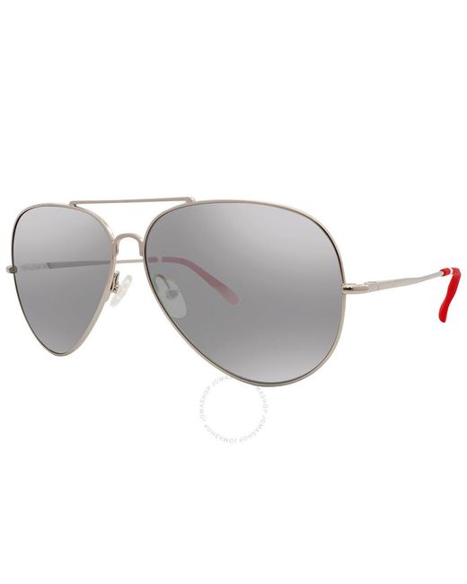Orlebar Brown Gray Silver Pilot Sunglasses