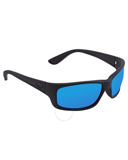 Costa Del Mar Jose Blue Mirror Polarized Glass Rectangular Sunglasses Jo 01 Obmglp for men