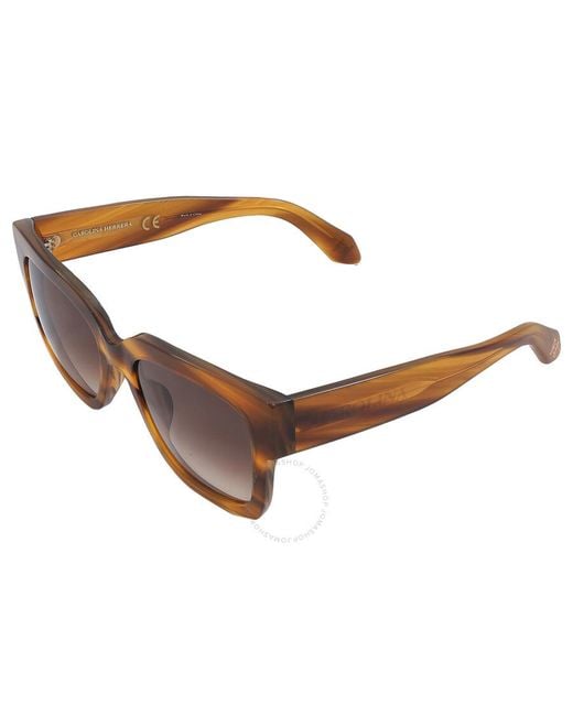 Carolina Herrera Brown Gradient Sport Sunglasses Shn635 091z 54
