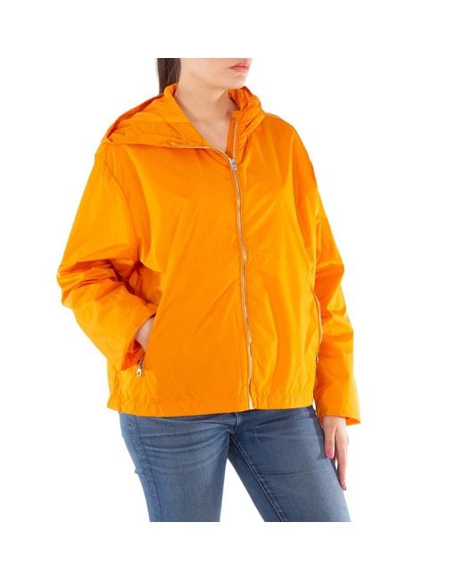 Save The Duck Orange Hope Hooded Windbreaker Jacket, Brand Size 2 for men
