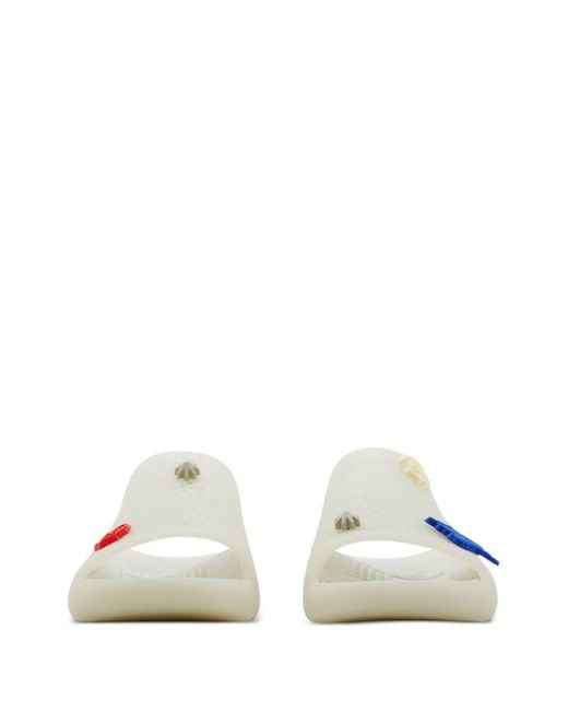 Burberry Multicolor Stingray Rubber Flat Slides, Brand Size 40 (Us