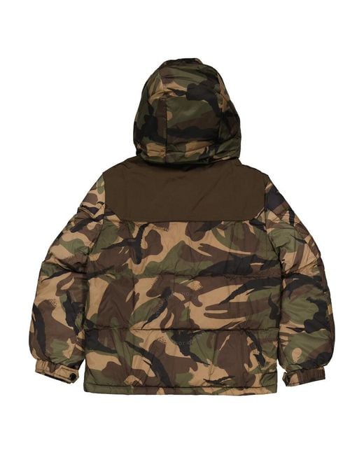 Moncler Green Boys Sufaye Camouflage Down Puffer Jacket for men