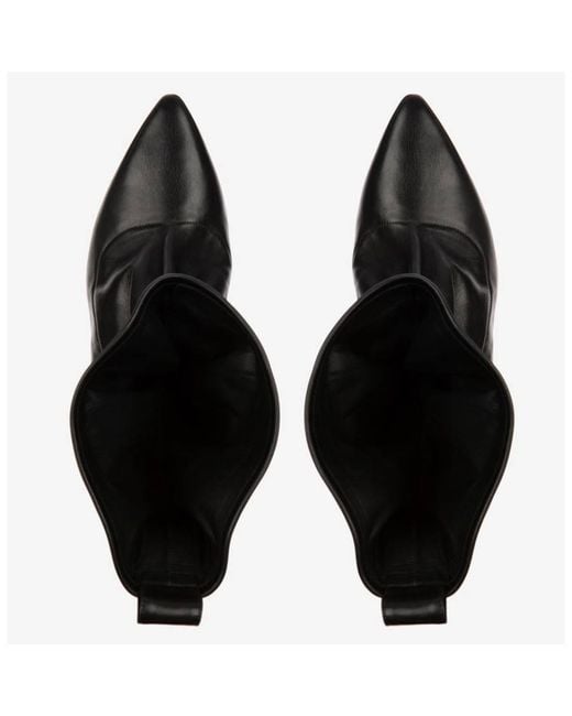 Bally Black Bette Betsy 75 Leather Boots, Brand Size 35 Us