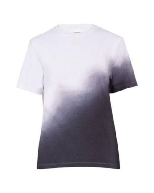 Ferragamo Purple Gradient-Dye Cotton T-Shirt for men