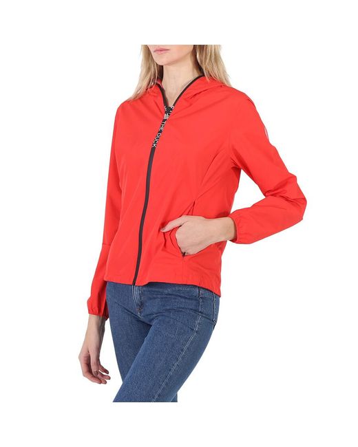 Save The Duck Red Jack Astrea Hooded Rain Jacket