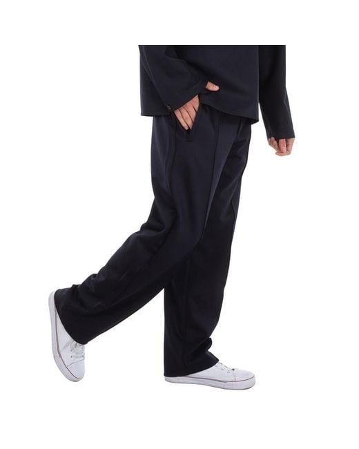 Emporio Armani Blue Wool-Blend Cloth Trousers for men