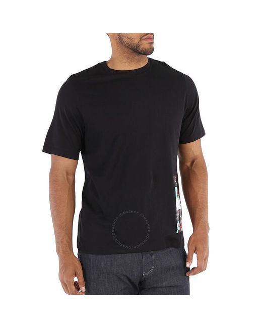 Roberto Cavalli Black Time Ravers Graphic T-shirt for men