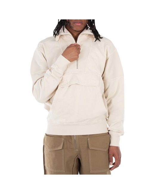 Isabel Marant Natural Ecru Preston Cotton Sweatshirt for men