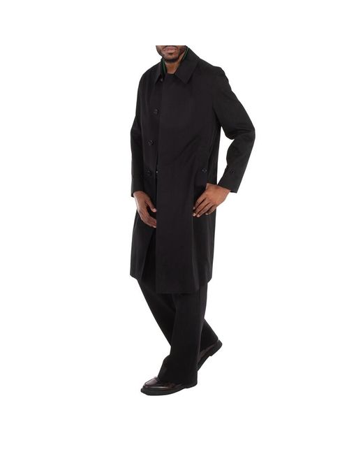 Burberry Black X Minecraft Monogram Motif Cotton Gabardine Car Coat, Brand Size 50 Us for men