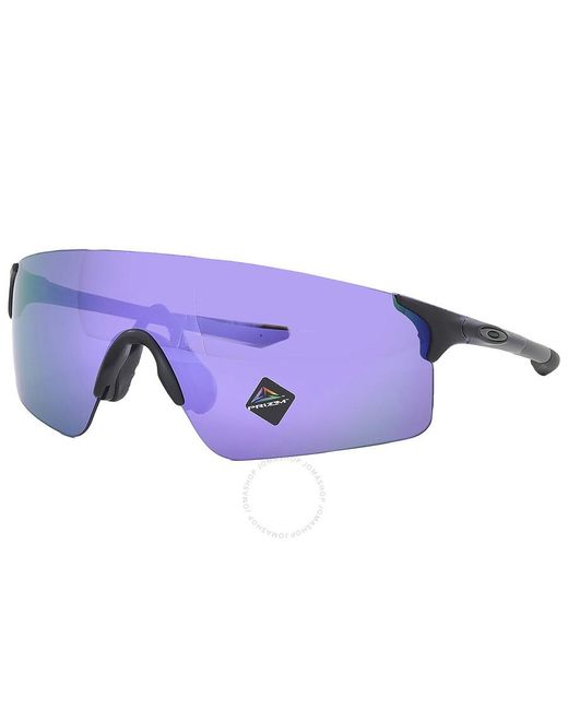 Oakley Purple Evzero Blades Prizm Violet Mirrored Shield Sunglasses Oo9454 945421 138 for men