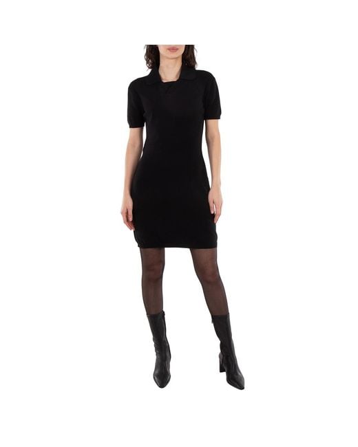 Burberry Black Polo Midi Dress