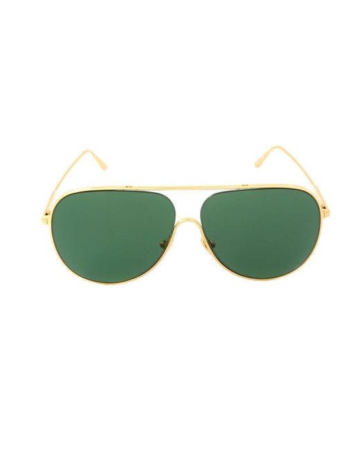 Tom Ford Alec Green Pilot Sunglasses for Men | Lyst