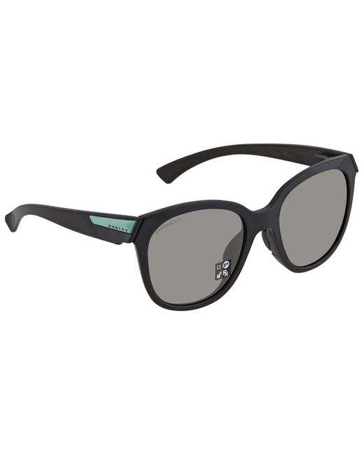 Oakley Black Low Key Polarized Prizm Round Sunglasses -54
