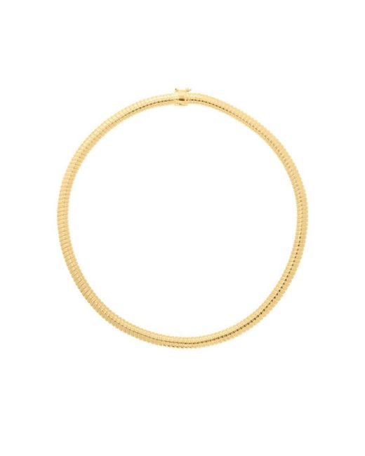 Tresorra Metallic Sterling Plated Tubogas Fancy Chain Necklace