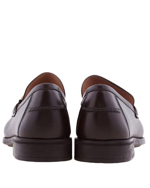 Ferragamo Purple Nilo Leather Loafers for men