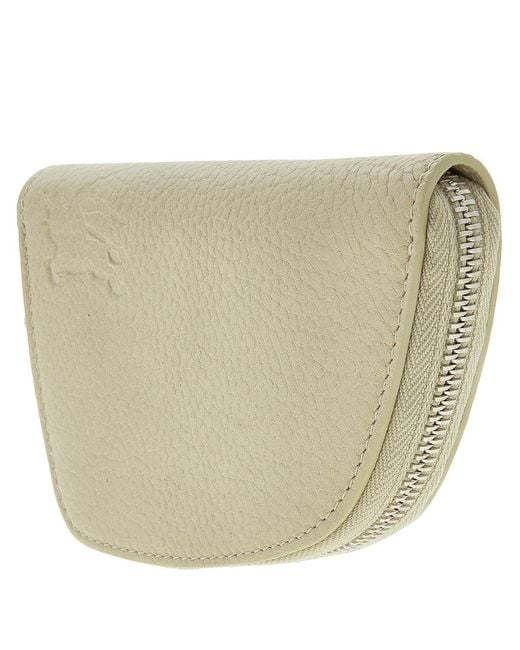 Burberry Natural Medium Shield Zip Wallet for men