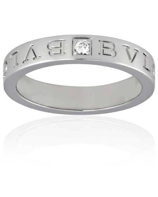 BVLGARI Metallic 18K Diamond Ring, Brand (Us Size 6.25) for men