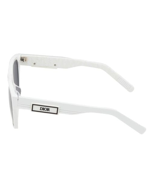 Dior Blue Mirror Logo Square Sunglasses B23 S2f 50b8 58 for Men | Lyst