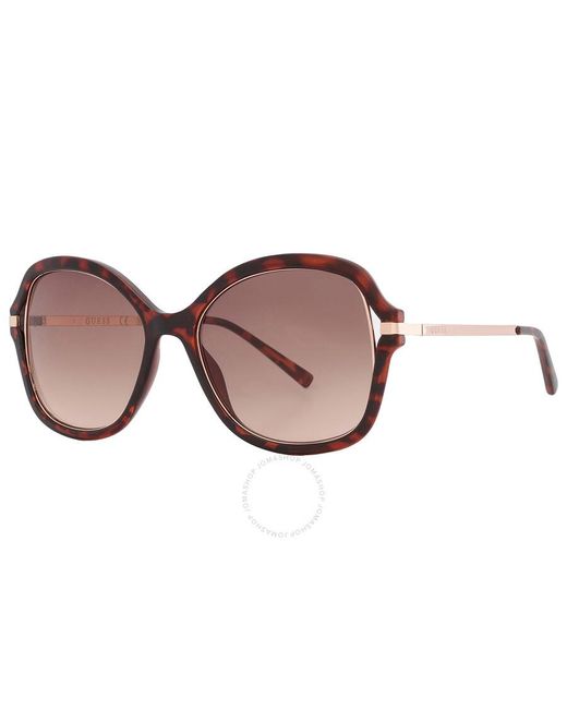 Guess Factory Brown Butterfly Sunglasses Gf0352 52f 54
