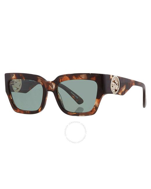 Longchamp Green Square Sunglasses Lo735s 230 55 in Brown | Lyst display picture 1