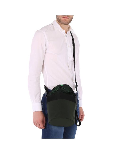 Bottega Veneta Green Mesh Bucket Bag for men