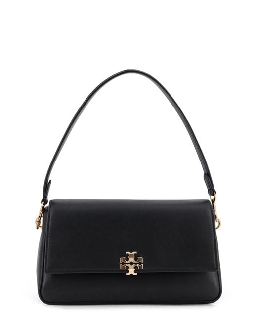Tory Burch Black Charlie Leather Crossbody Bag