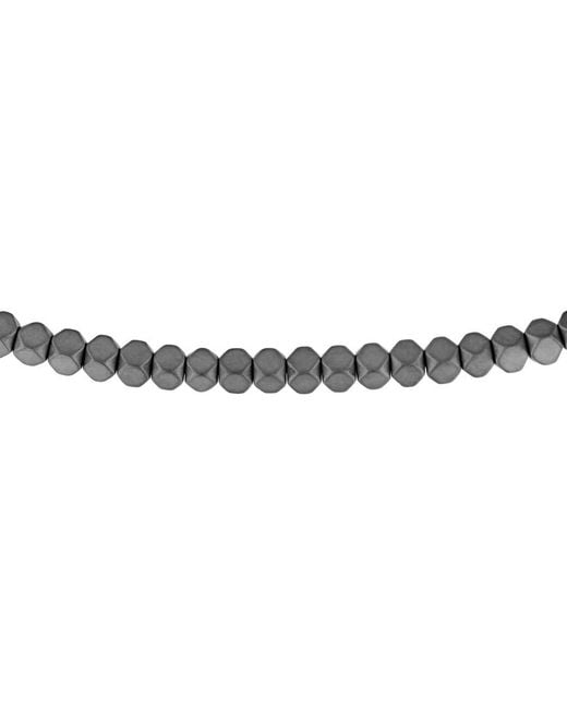 Robert Alton Metallic Stainless Steel Bolo Bracelet for men