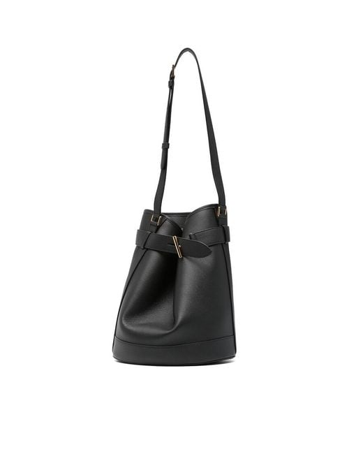 Tom Ford Black Mini Bucket Drawstring Handbag