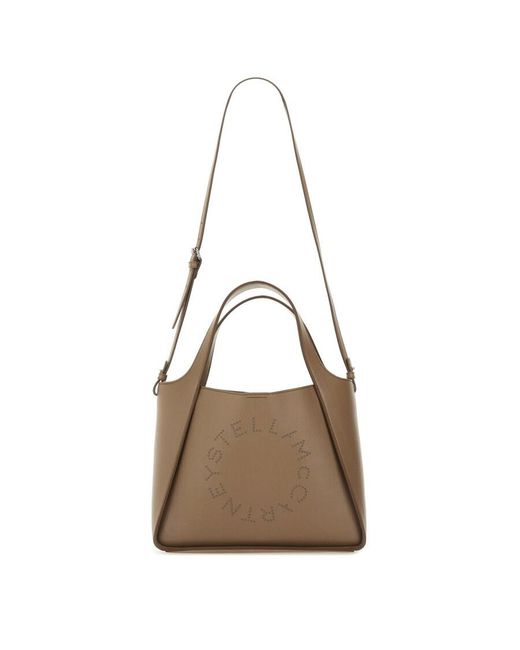 Stella McCartney Brown Bag With Shoulder Strap And Logo