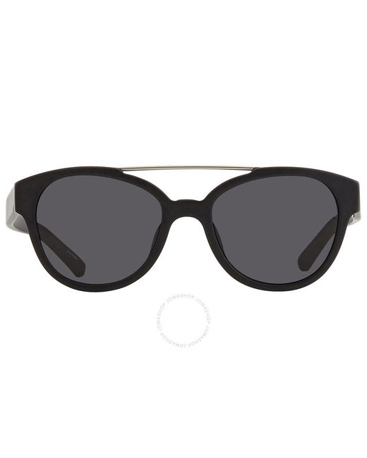 3.1 Phillip Lim X Linda Farrow Black Oval Sunglasses