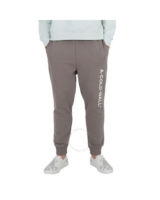 A_COLD_WALL* Gray Mid Essential Logo Sweatpants for men