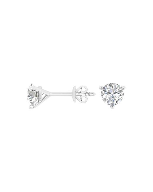 Brilliant Diamond White 14Kt 1.50 Carat Lab Grown Diamond Stud Earrings For for men